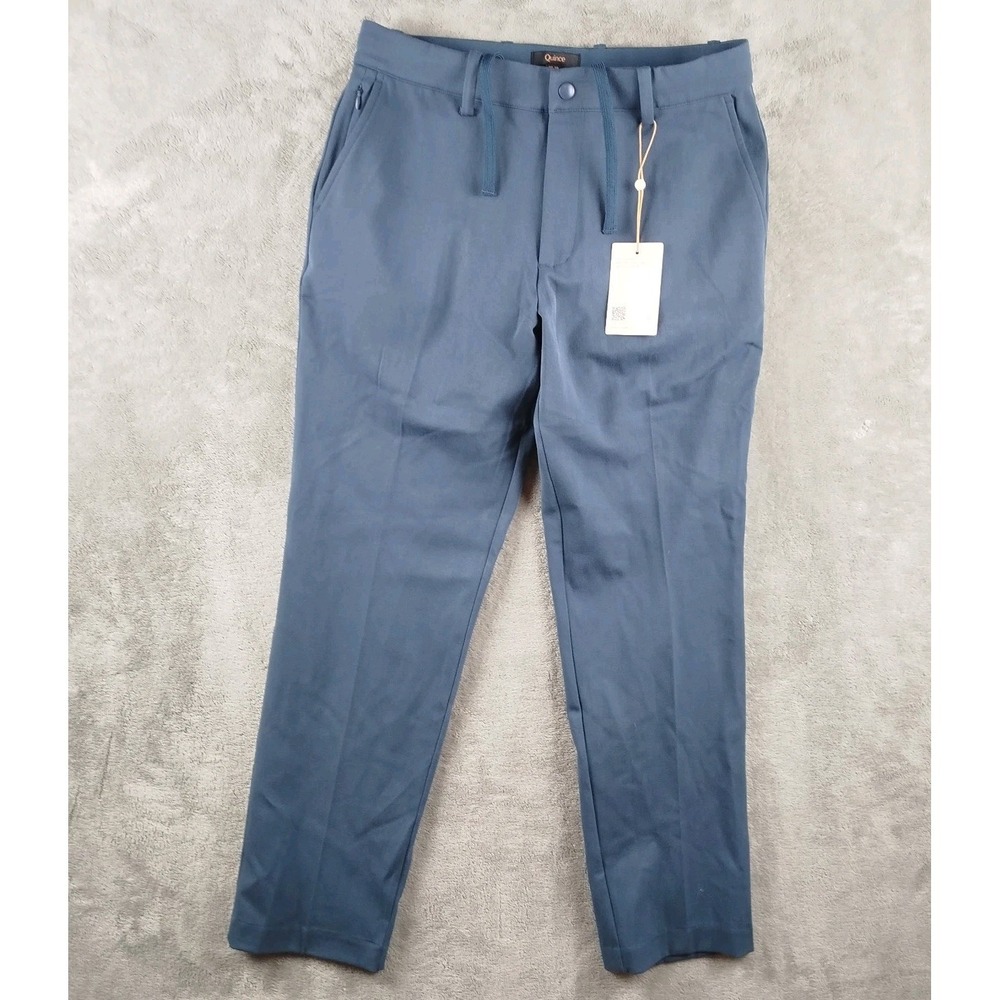 NWT Quince Ultra-Stretch‎ Athletic Taper 24/7 Smart Chino Pant Ocean Blue 30x38